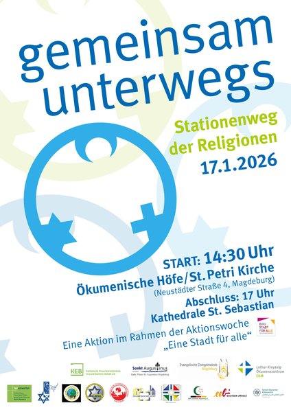 Plakat zum Stationenweg